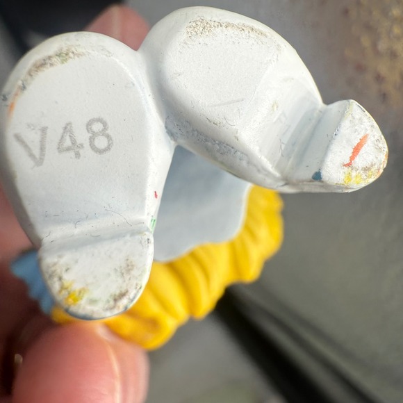 Smurf Smurfette Toy Figure 2011 Peyo Made for McDonalds‎ Red Flower White Dress - Picture 7 of 8